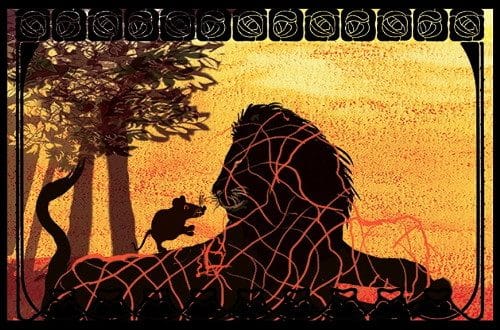 Le lion et le rat, livre audio, livre jeunesse, livre interactif