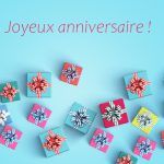 Carte cadeau Scéalprod, joyeux anniversaire, offrez un livre à personnaliser.