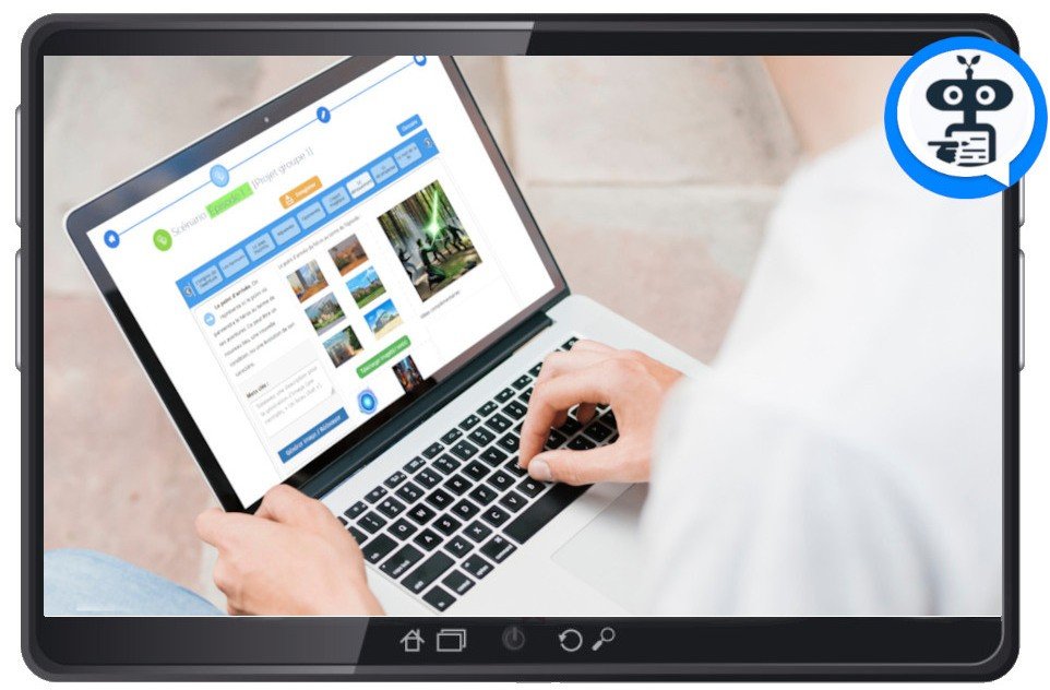 Plateforme d'écriture en ligne Scéal studio, atelier d'écriture pour les particuliers et les éducateurs.
